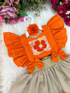 Romper/Vestido Princesa Moana Princesa Praiana - Leveza e Elegância para Meninas | Bebeloo Kids