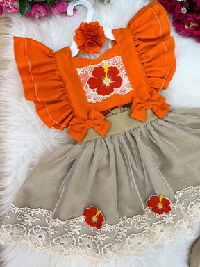 Romper/Vestido Princesa Moana Princesa Praiana - Leveza e Elegância para Meninas | Bebeloo Kids