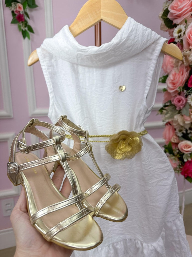 Vestido Blogueirinha Serena Branco - Leveza e Elegância para Meninas | Bebeloo Kids