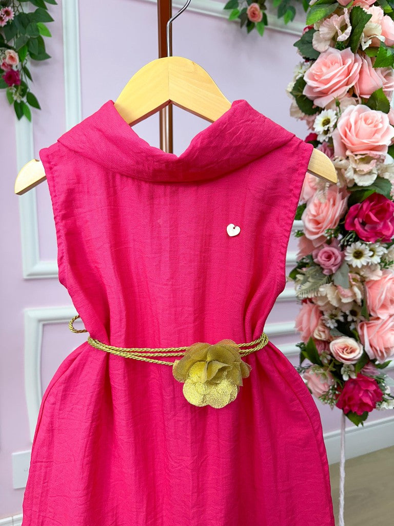 Vestido Blogueirinha Serena Pink - Leveza e Elegância para Meninas | Bebeloo Kids