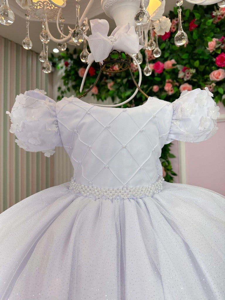Vestido Bella Child Veronica Branco - Leveza e Elegância para Meninas | Bebeloo Kids