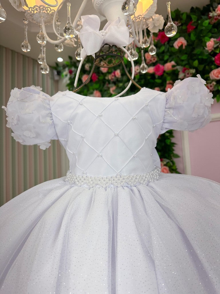 Vestido Bella Child Veronica Branco - Leveza e Elegância para Meninas | Bebeloo Kids