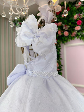 Vestido Bella Child Veronica Branco - Leveza e Elegância para Meninas | Bebeloo Kids
