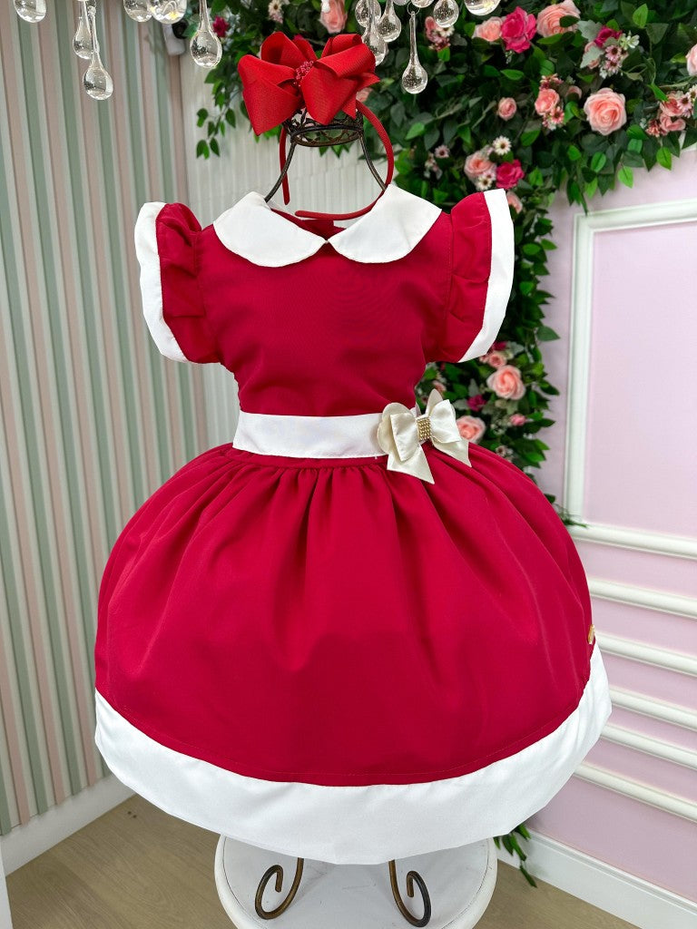 Vestido Blogueirinha Camile Vermelho - Natal - Leveza e Elegância para Meninas | Bebeloo Kids