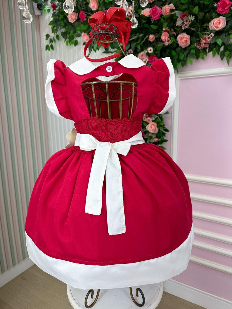 Vestido Blogueirinha Camile Vermelho - Natal - Leveza e Elegância para Meninas | Bebeloo Kids