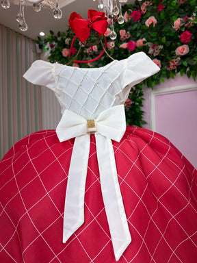 Vestido Banana Club Jamile Saia Vermelha - Leveza e Elegância para Meninas | Bebeloo Kids