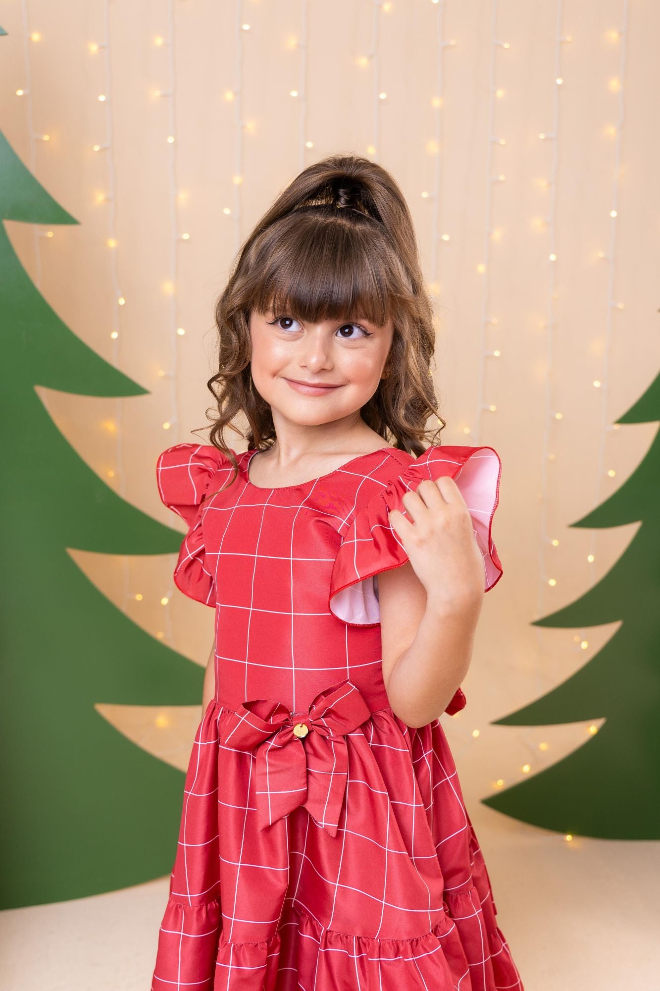Vestido Banana Club Natal Patty Vermelho - Leveza e Elegância para Meninas | Bebeloo Kids
