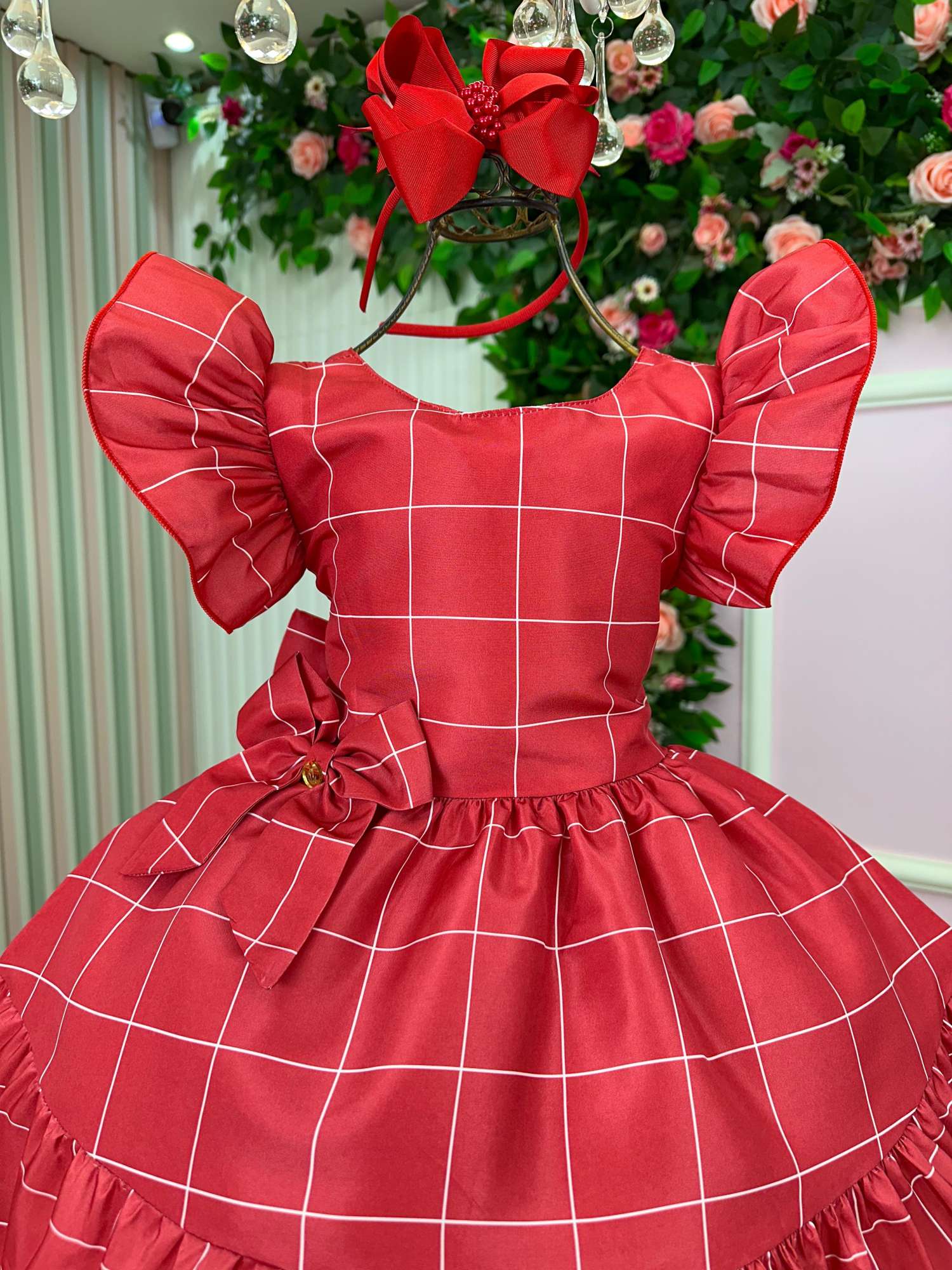 Vestido Banana Club Natal Patty Vermelho - Leveza e Elegância para Meninas | Bebeloo Kids