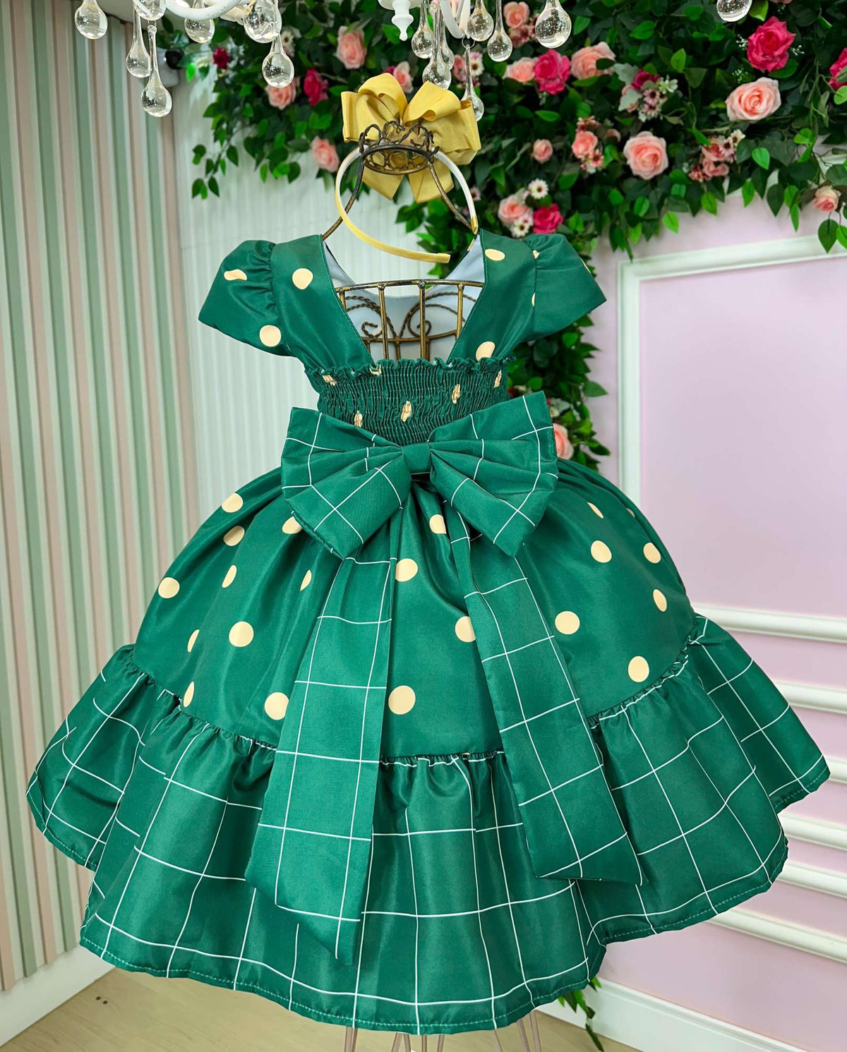 Vestido Banana Club Teresa Verde - Leveza e Elegância para Meninas | Bebeloo Kids