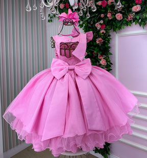 Vestido Bella Child Nicole Rosa - Leveza e Elegância para Meninas | Bebeloo Kids