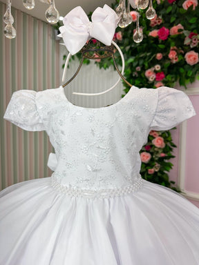Vestido Bella Child Thais Branco - Leveza e Elegância para Meninas | Bebeloo Kids