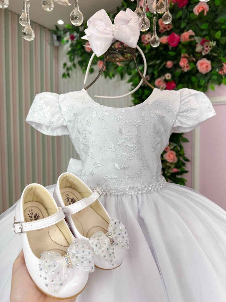 Vestido Bella Child Thais Branco - Leveza e Elegância para Meninas | Bebeloo Kids