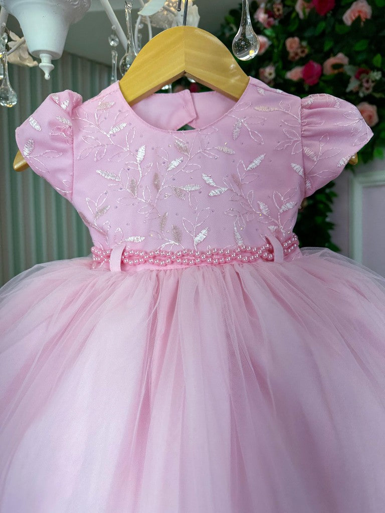 Vestido Menina Bonita Carolina Rosa Bebe - Leveza e Elegância para Meninas | Bebeloo Kids