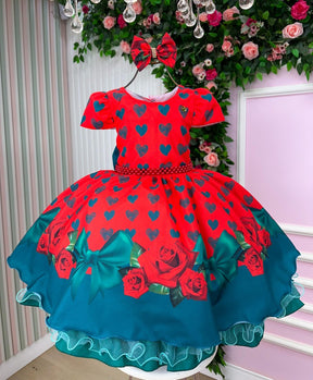 Vestido Mimadine Melissa Natal Vermelho - Leveza e Elegância para Meninas | Bebeloo Kids