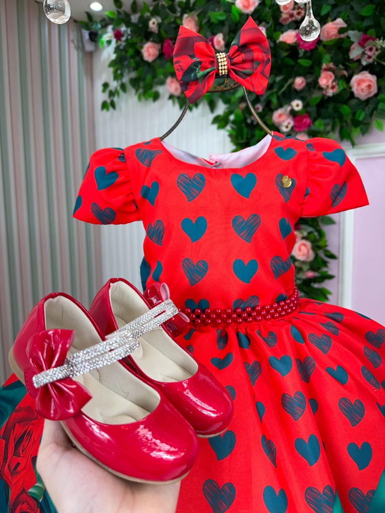 Vestido Mimadine Melissa Natal Vermelho - Leveza e Elegância para Meninas | Bebeloo Kids