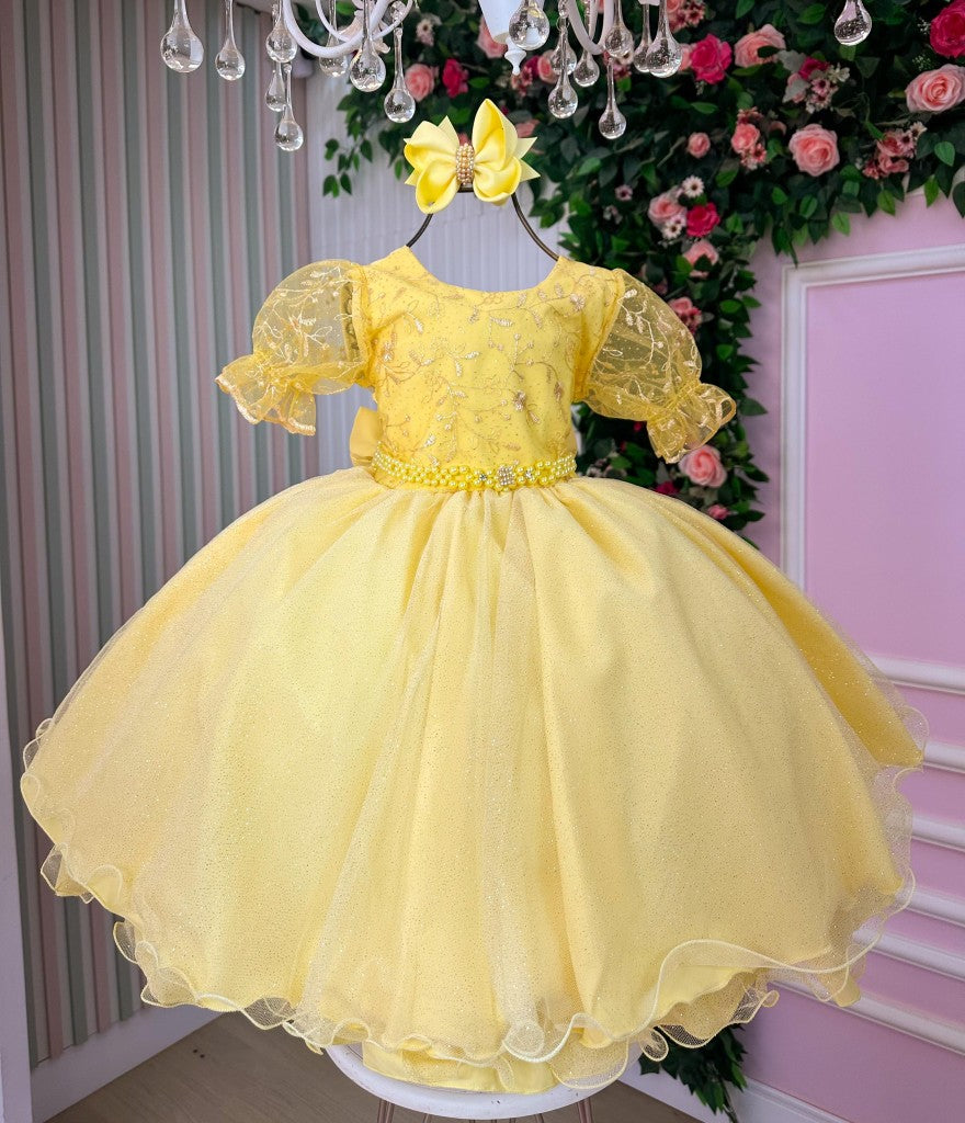 Vestido Bella Child Laize Amarelo - Leveza e Elegância para Meninas | Bebeloo Kids