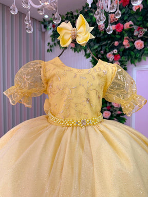 Vestido Bella Child Laize Amarelo - Leveza e Elegância para Meninas | Bebeloo Kids