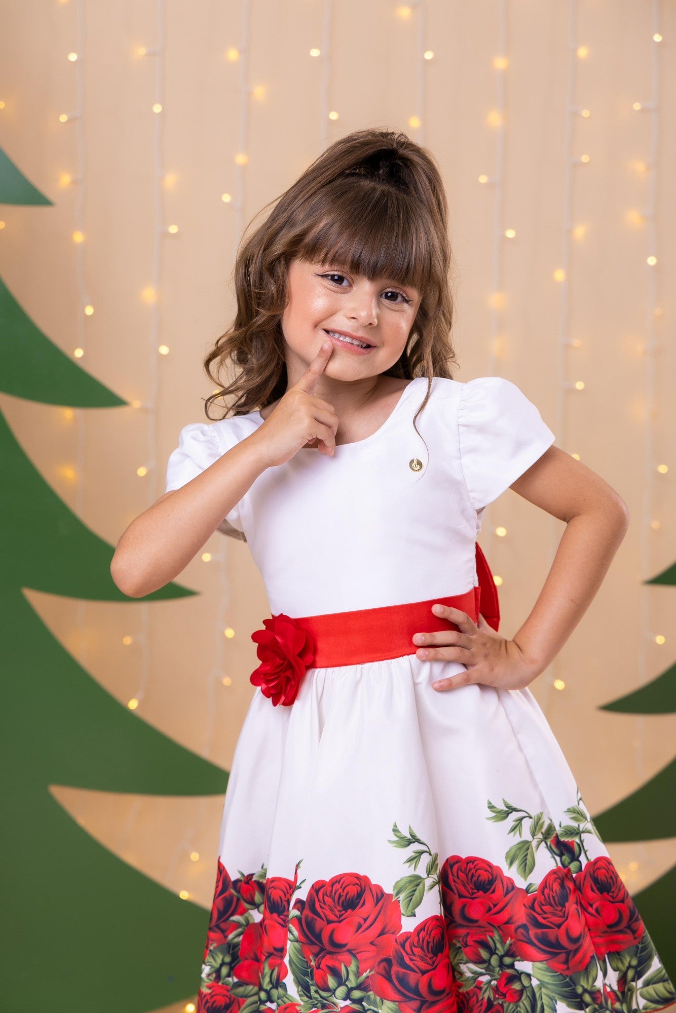 Vestido Banana Club Fernanda Branco Floral - Leveza e Elegância para Meninas | Bebeloo Kids