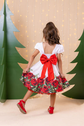 Vestido Banana Club Fernanda Branco Floral - Leveza e Elegância para Meninas | Bebeloo Kids