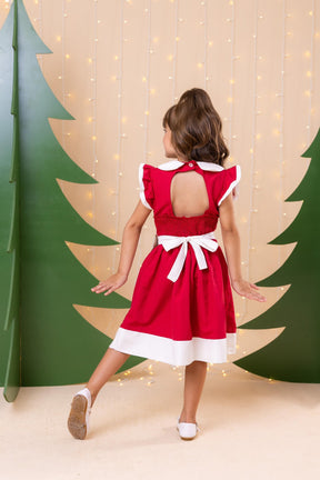 Vestido Blogueirinha Camile Vermelho - Natal - Leveza e Elegância para Meninas | Bebeloo Kids