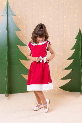 Vestido Blogueirinha Camile Vermelho - Natal - Leveza e Elegância para Meninas | Bebeloo Kids