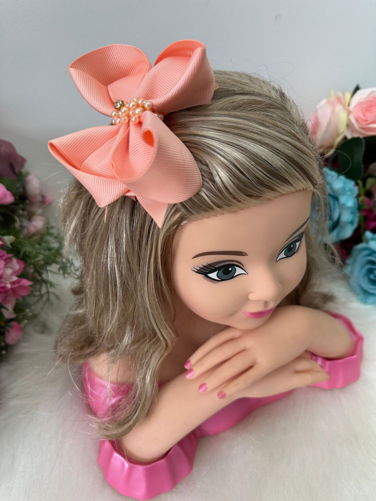 Laço Strass Maria Alice Pessego - Toque Delicado para Completar o Visual | Bebeloo Kids
