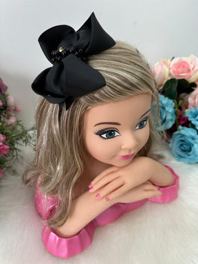 Laço Strass Maria Alice Preto - Toque Delicado para Completar o Visual | Bebeloo Kids