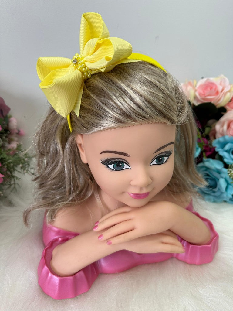 Tiara Bianca Amarelo - Estilo e Elegância para os Pequenos | Bebeloo Kids