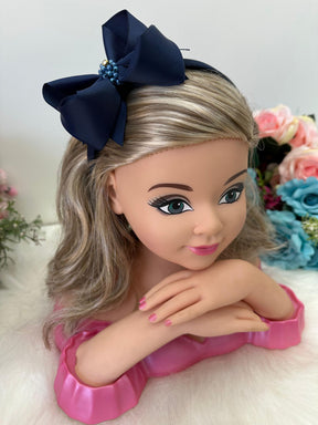 Tiara Bianca Azul Marinho - Estilo e Elegância para os Pequenos | Bebeloo Kids