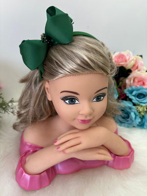 Tiara Bianca Verde Bandeira - Estilo e Elegância para os Pequenos | Bebeloo Kids