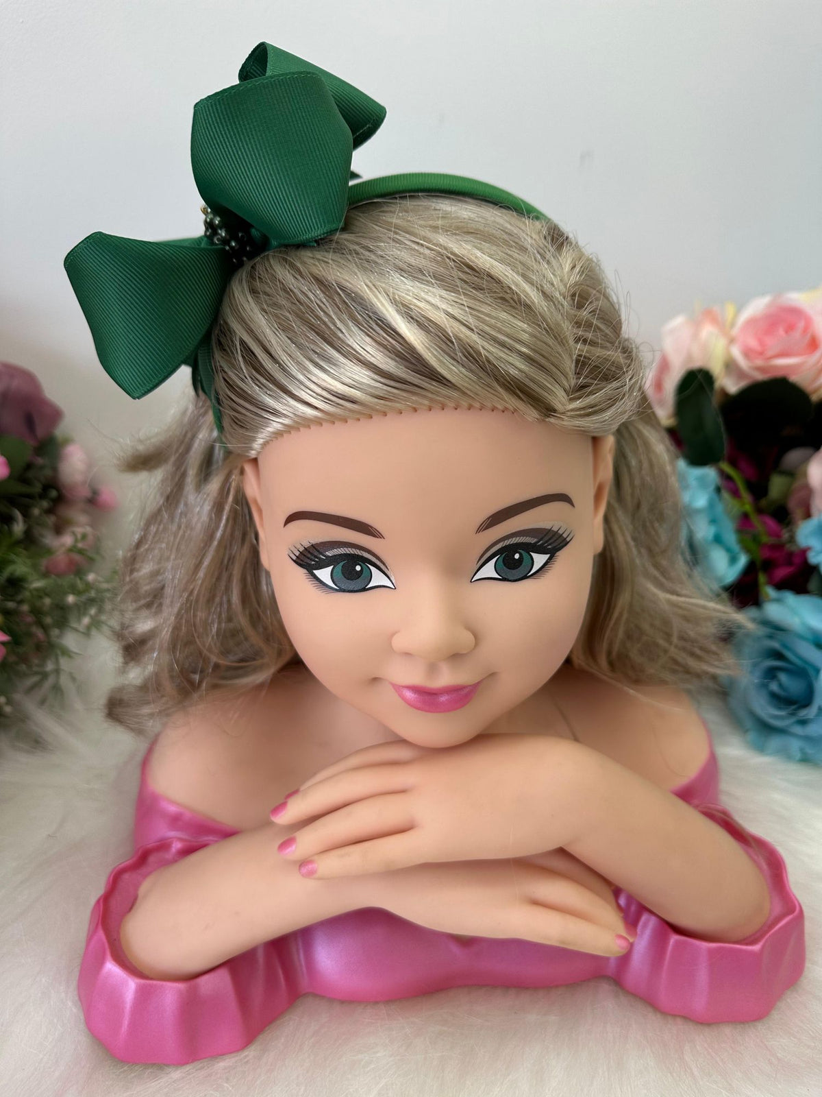 Tiara Bianca Verde Bandeira - Estilo e Elegância para os Pequenos | Bebeloo Kids