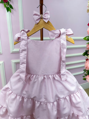Vestido Blogueirinha Giovana Rosa - Leveza e Elegância para Meninas | Bebeloo Kids