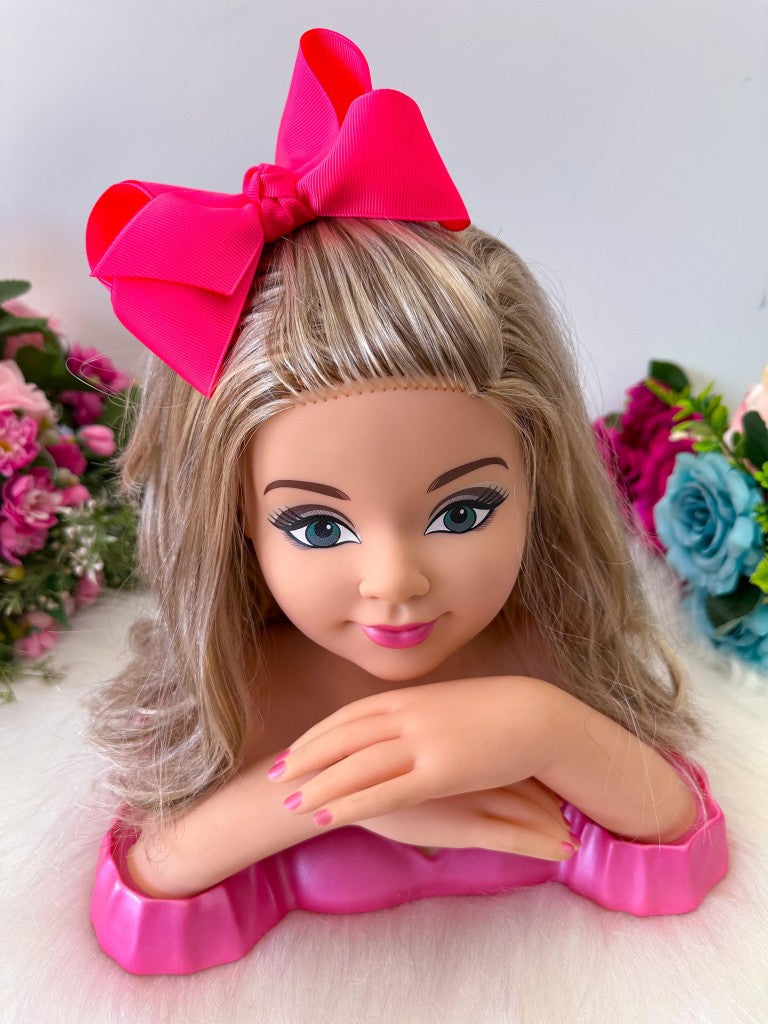 Laço Antonella Rosa Neon - Toque Delicado para Completar o Visual | Bebeloo Kids