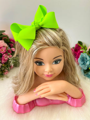 Laço Antonella Verde Neon - Toque Delicado para Completar o Visual | Bebeloo Kids