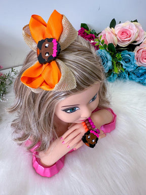 Laço Tematico Moana + Pulseiras - Toque Delicado para Completar o Visual | Bebeloo Kids