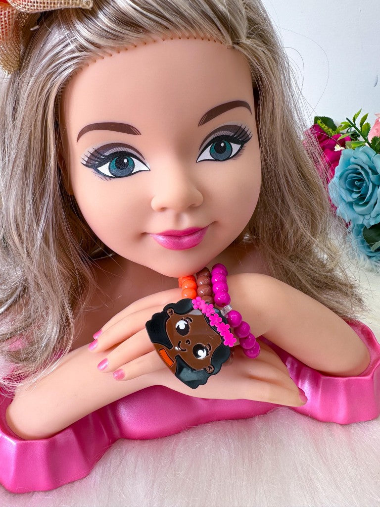 Laço Tematico Moana + Pulseiras - Toque Delicado para Completar o Visual | Bebeloo Kids