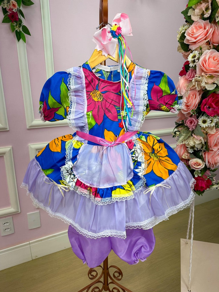 Vestido Junino Andressa - Leveza e Elegância para Meninas | Bebeloo Kids