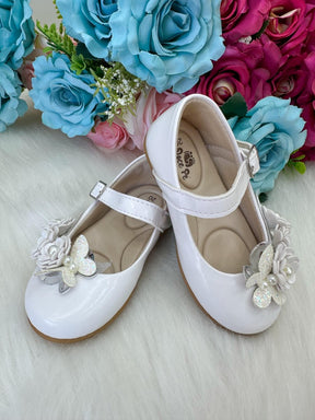 Sapatilha Doce Pe Juju Jardim Encantado Branco Modelo 2 - Leveza e Charme para os Pezinhos | Bebeloo Kids