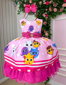 Vestido Infantil Temáticos Luxo Bolofofos - Bolo Fofos - Leveza e Elegância para Meninas | Bebeloo Kids