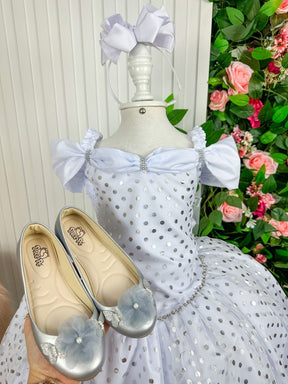 Vestido Marie Bolinhas Branco - Leveza e Elegância para Meninas | Bebeloo Kids