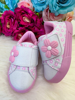 Tênis Encanto de Criança Florzinha Branco - Conforto e Liberdade para Brincar | Bebeloo Kids