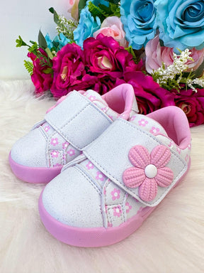 Tênis Encanto de Criança Florzinha Branco - Conforto e Liberdade para Brincar | Bebeloo Kids
