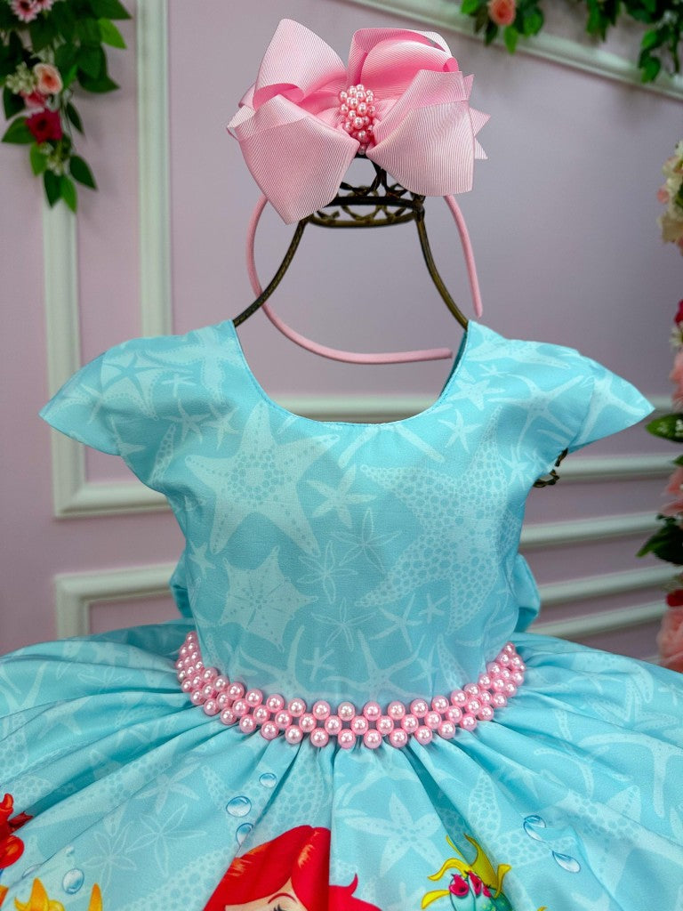 Vestido Infantil Temáticos da Gigi Ariel - A Pequena Sereia - Leveza e Elegância para Meninas | Bebeloo Kids
