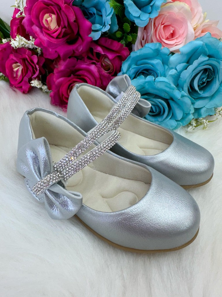 Sapatilha Flor Di MIla Maya Prata - Leveza e Charme para os Pezinhos | Bebeloo Kids