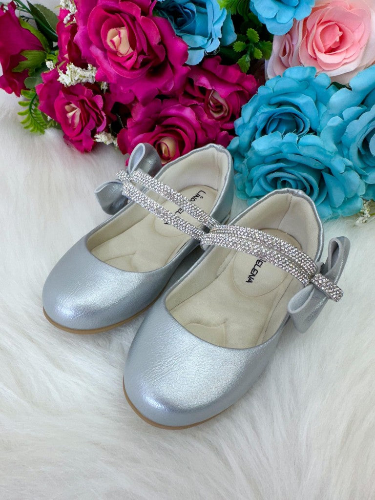 Sapatilha Flor Di MIla Maya Prata - Leveza e Charme para os Pezinhos | Bebeloo Kids
