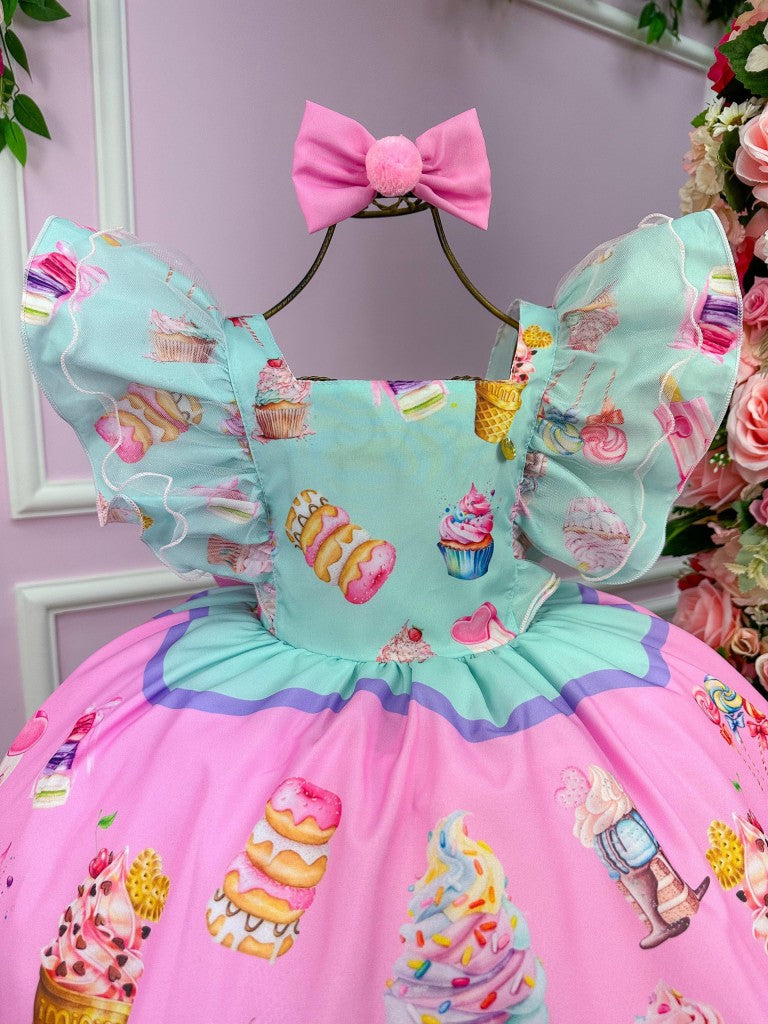 Vestido Tematicos Kids Doces - Doceria - Candy - Leveza e Elegância para Meninas | Bebeloo Kids