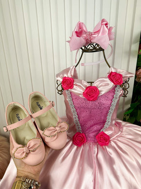 Fantasia Princesa Bebeloo Kids Bela Adormecida Aurora Longa - Diversão e Encanto para Brincar | Bebeloo Kids