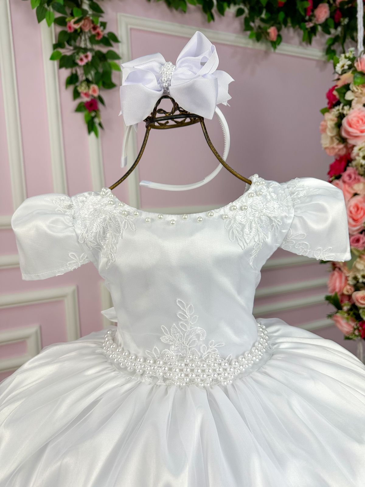 Vestido Enjoy Longo Dani Branco Rendado - Leveza e Elegância para Meninas | Bebeloo Kids