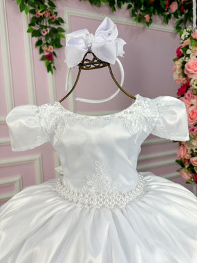 Vestido Enjoy Longo Dani Branco Rendado - Leveza e Elegância para Meninas | Bebeloo Kids