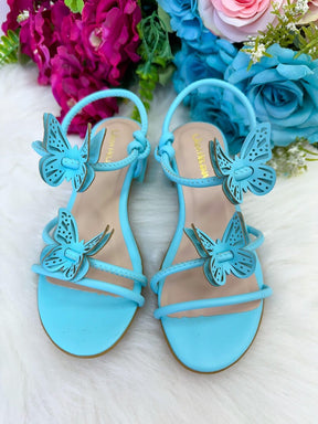 Sandalia Flor Di Mila Laise Borboletas Azul - Qualidade e Cuidado para os Pequenos | Bebeloo Kids